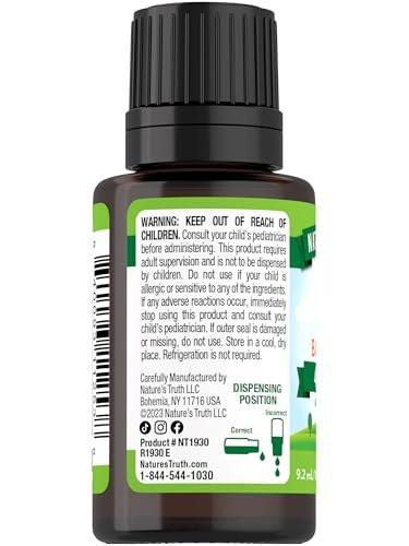Nature's Truth Vitamin D Drops for Infants | 400 IU | 9.2 mL | D3 for Kids | Vegetarian, Non-GMO & Gluten Free Supplement - görsel 14