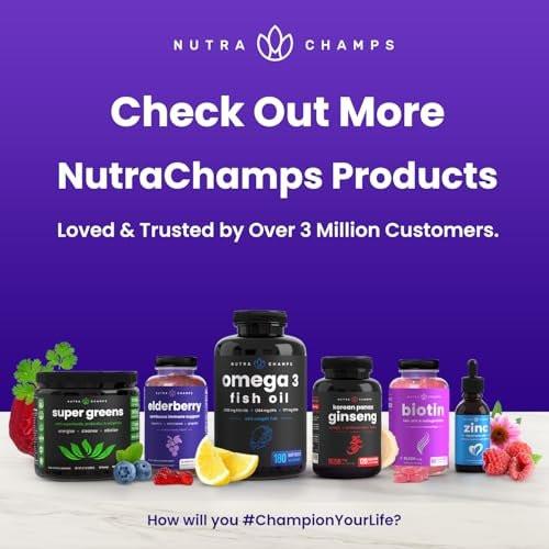 NutraChamps Elderberry Gummies with Vitamin C, Propolis & Echinacea - Immune System Support Gummy Vitamins for Adults & Kids - Max Strength 200mg Sambucus Antioxidant - görsel 2