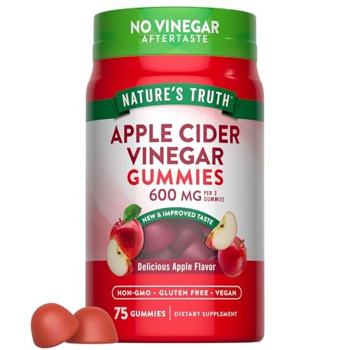 Nature's Truth Apple Cider Vinegar Vegan Gummies, 600mg - 75 ct - görsel 4