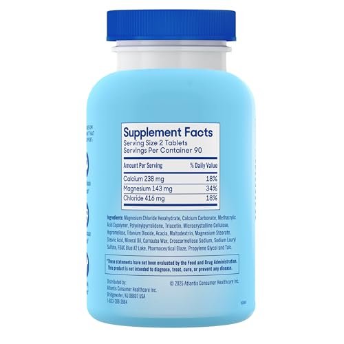 SlowMag Muscle & Heart Magnesium Chloride – Convenient Dosage: 180 tablets provide a 3-month supply (at 2 tablets – Image 18