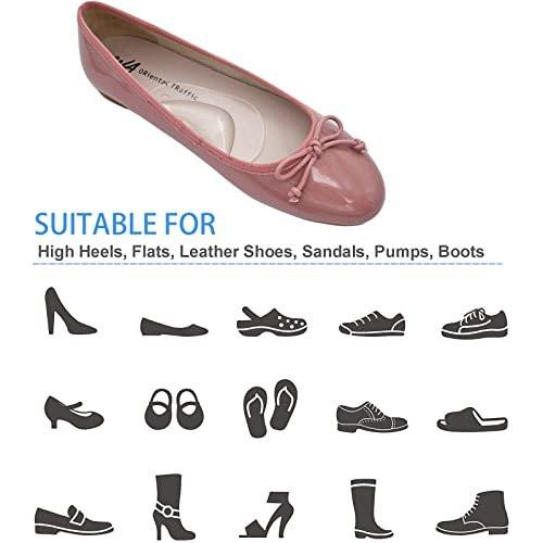 6 Pairs Gel Arch Support Cushions for Men & Women, Shoe Insoles for Flat Feet, Reusable Arch Inserts for Plantar Fasciitis, Adhesive Arch Pad for Relieve Pressure and Feet Pain - görsel 14