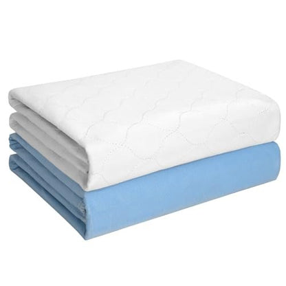Heavy Absorbency Bed Pad, Washable and – Heavy Absorbency: Multi-layer construction quickly wicks moisture away – Image 1