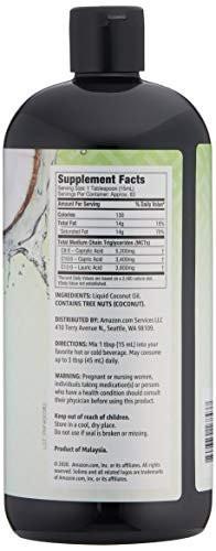 Solimo MCT Liquid Coconut Oil, Unflavored, Vegan & Gluten-Free, 32 fl oz - görsel 4
