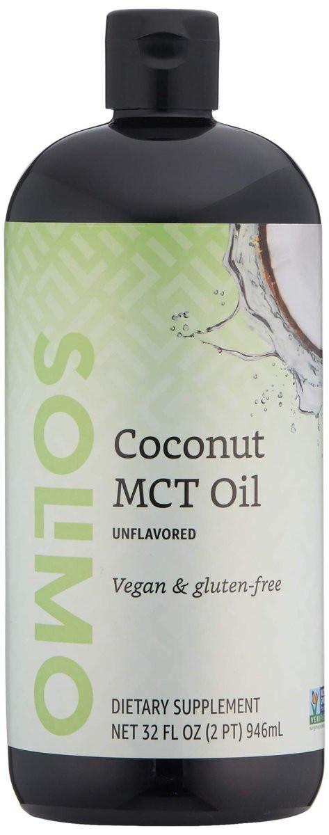 Solimo MCT Liquid Coconut Oil, Unflavored, Vegan & Gluten-Free, 32 fl oz - görsel 1