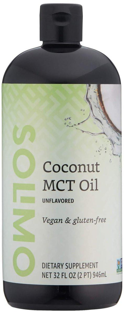Solimo MCT Liquid Coconut Oil, Unflavored, Vegan & Gluten-Free, 32 fl oz