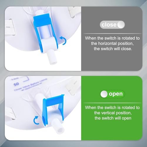 lifevv 3 Pack Easy-Tap Leg Bag Urinary – Easy Flip Drain : Simple twist-to-open design allows for quick and clean – Image 3