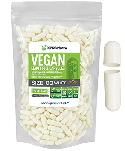 XPRS Nutra Size 00 Empty Capsules - 500 – DIY Capsule Filling: Ideal for those who want to create custom – Image 2