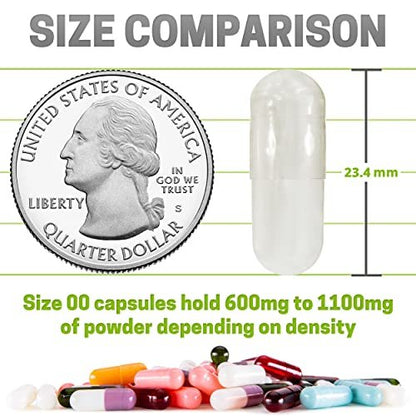 XPRS Nutra Size 00 Empty Capsules - 500 – 500 Count: A generous quantity that allows for multiple batches or – Image 4