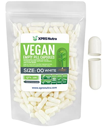 XPRS Nutra Size 00 Empty Capsules - 100 – Easy to Fill: The capsules come in two parts (body and cap) that – Image 2