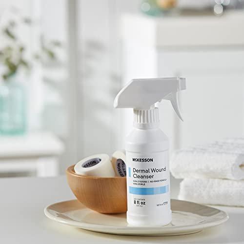 McKesson Dermal Wound Care Cleanser Spray, 8 oz [1 Count] First Aid Wash Solution for Minor Injuries, Cuts, Burns, Scrapes, Sores - görsel 12
