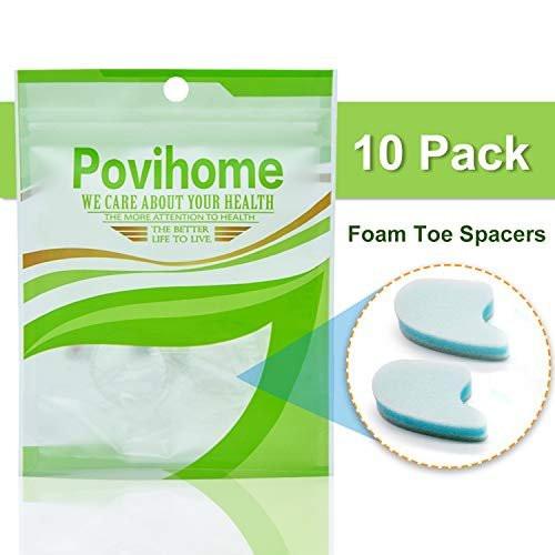 Povihome 10 Pack Foam Toe Spacers (2/5" Thick), 3-Layer Toe Separators - Large Size - to Align Crooked, Overlapping Toe, Relieve Corn, Blister and Reduce Irritation - görsel 12