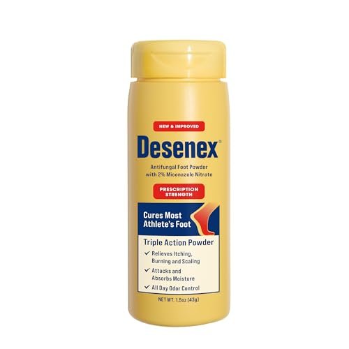 Desenex Anti-Fungal Foot Powder, Cures Most Athlete’s Foot, 2% Miconazole Nitrate, Helps Relieve Itching, Burning and Scaling, Attacks and Absorbs Moisture, All Day Odor Control, 1.5oz - görsel 11