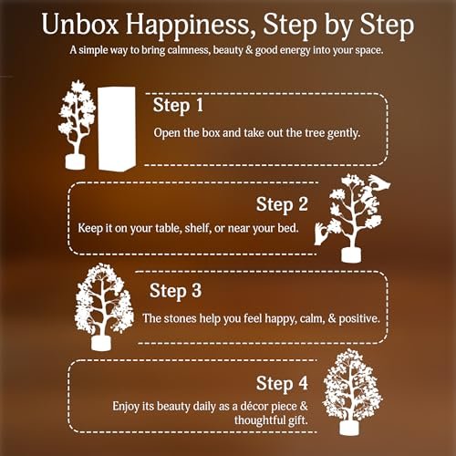 Rose Quartz Crystal Tree of Life - 10in Gem Tree for Positive Energy, Home Decor & Good Luck - görsel 12