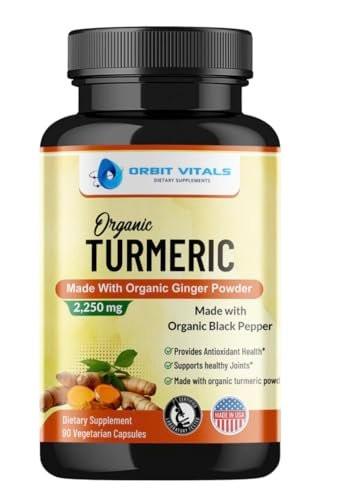 Turmeric Curcumin with Black Pepper & Ginger 2250mg - Ultra Potent Turmeric Supplement with 95% Curcuminoids & BioPerine for Joint Support, Enhanced Bioavailability, Immune Health - 90 Vegan Capsules - görsel 2