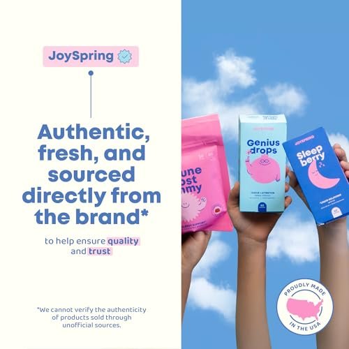 JoySpring Burst B12 Drops - Vitamin B Complex for Kids with Methyl B12 Supplement to Support Healthy Growth & Development, Vegan Liquid B12 Drops, Ages 3-16+ | 2 fl oz (60 Servings) - görsel 18