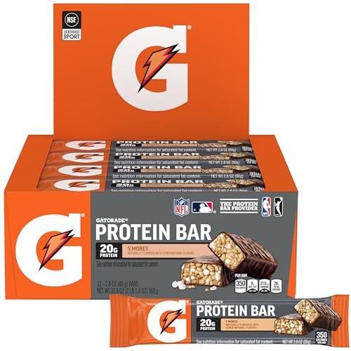 Gatorade Whey Protein Recover Bars, S'mores, – Delicious S'mores Flavor: Enjoy the classic campfire taste of – Image 2