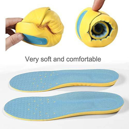 Shoes Inserts Memory Foam Insoles Shock Absorption Pain Relief Plantar Fasciitis Breathable PU Sports Foot Insoles for Men Women, 1 Pair (M (Men's 6-9/ Women 7-11))