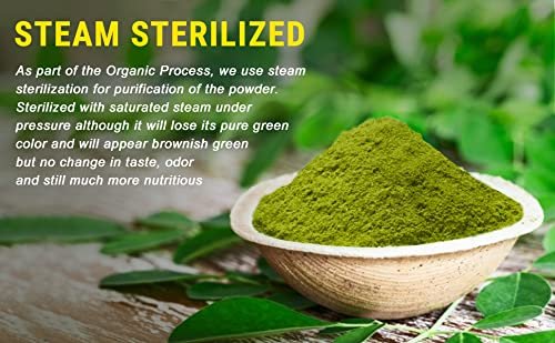 Organic Moringa Powder - 1.10 lbs (17.64 oz) | USDA Organic, Non-GMO, Kosher, Halal, Moringa Oleifera Powder - 100% Raw and Natural - görsel 3