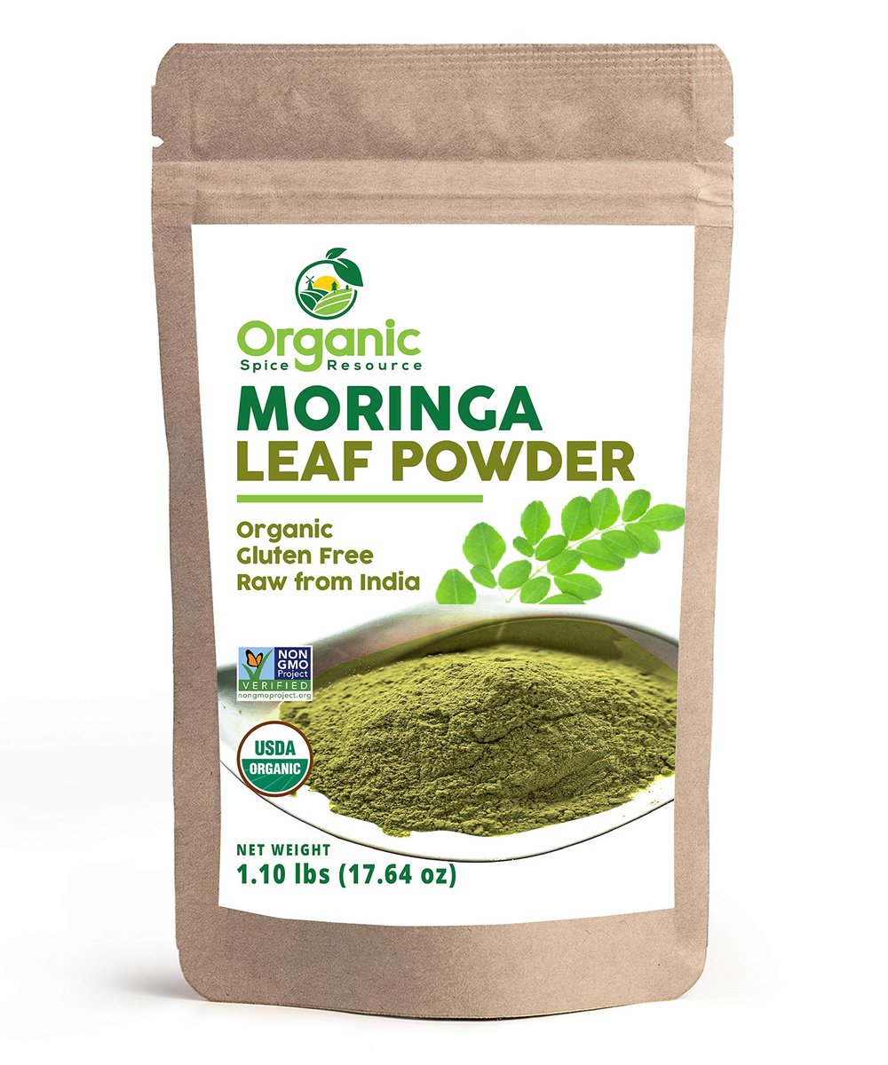 Organic Moringa Powder - 1.10 lbs (17.64 oz) | USDA Organic, Non-GMO, Kosher, Halal, Moringa Oleifera Powder - 100% Raw and Natural - görsel 2