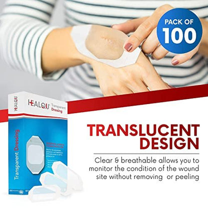Transparent Film Dressing 2.3" x 2.75" (100 – Sterile and Individually Wrapped: Each dressing is sterilized and – Image 5