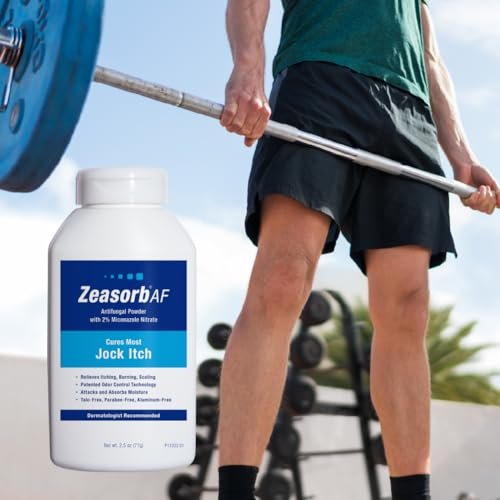 Zeasorb Super Absorbent Antifungal Treatment Powder for Jock Itch, Dermatologist Recommended, Attacks and Absorbs Moisture, Patented Odor Control Technology, with Bentonite Clay and Aloe, 2.5 oz - görsel 13