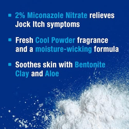Zeasorb Super Absorbent Antifungal Treatment Powder for Jock Itch, Dermatologist Recommended, Attacks and Absorbs Moisture, Patented Odor Control Technology, with Bentonite Clay and Aloe, 2.5 oz