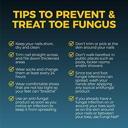 Fungi-Nail Anti-Fungal Liquid Solution, 1 Oz (Pack of 2), Kills Fungus, Athletes Foot Treatment, Toe Fungus Treatments w/Tolnaftate, Clinically Proven to Cure and Prevent Fungal Infection