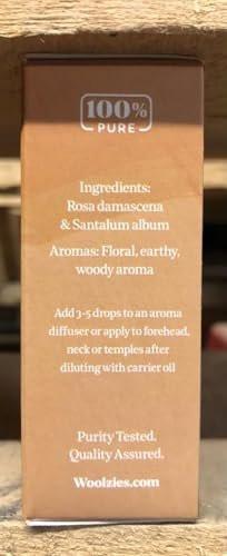 Woolzies Pure Fresh Essential Oil Blend | Rose & Sandalwood Therapeutic Grade Oil Blend | Use with Wool Dryer Balls or Oil Diffuser (1 Fl Oz) - görsel 1