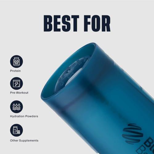 BlenderBottle Classic V2 Shaker Bottle – 45 oz, Ocean Blue – Ideal for Protein Shakes & Pre-Workout - görsel 10