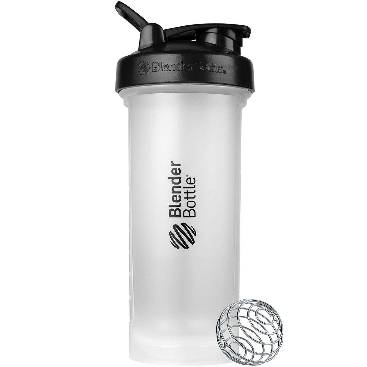 BlenderBottle Classic V2 Shaker Bottle Perfect for Protein Shakes and Pre Workout, 45-Ounce, Clear/Black - görsel 1