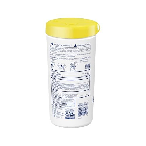 Wet Ones Antibacterial Hand Wipes, Tropical Splash, 40ct Canister (6 Pack) - Hand Sanitizer Wipes - görsel 3