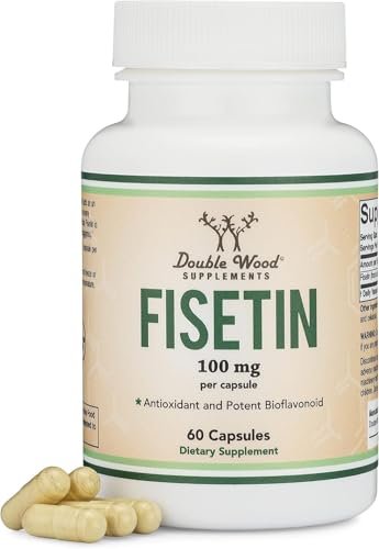 Fisetin Supplement - 100mg of Bioactive Flavonols, 60 Count (Bioflavonoid Polyphenols Supplement Similar to Apigenin, Luteolin, and Quercetin) Aging Support Senolytic by Double Wood - görsel 3