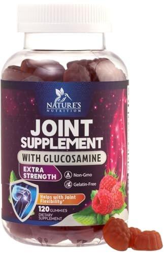 Joint Support Gummies - Glucosamine Plus Vitamin E Nature's Joint Support Supplement for Occasional Discomfort for Back, Knees & Hands - Cartilage & Joint Health & Flexibility Support - 120 Gummies - görsel 2