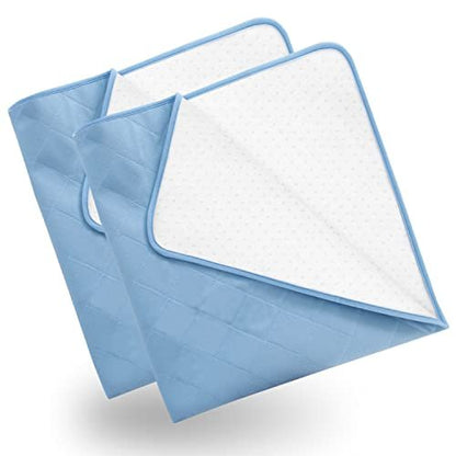 Hospital Bed Pads 34'' x 76'', Non-Slip Washable Pee Pads and Mattress Protector, Waterproof Draw Sheets for Hospital Bed Wetting Incontinence Cover, Chucks Pads for Adult, Blue