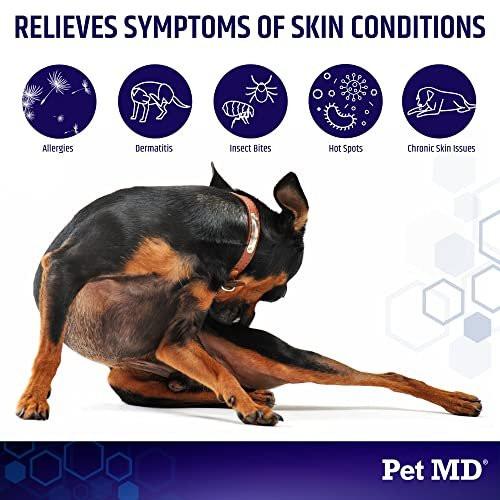 Pet MD Hydrocortisone Spray for Dogs, Cats, Horses - Itch Relief Spray & Hot Spot Treatment for Dogs, Irritated Dry Itchy Skin, Allergies, and Dermatitis - Reduces Topical Inflammation - 4 oz - görsel 5