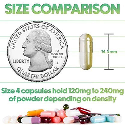 XPRS Nutra Size 4 Empty Capsules - 100 Count Small Empty Gelatin Capsules - Pills DIY Capsule Filling - Fillable Pure Bovine Pill Gel Caps for Do-It-Yourself Supplements (Purple/White)