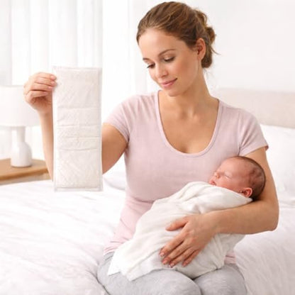 Vakly Postpartum Pads 6" x 17" (40 Pack) – Large Super Absorbent Maternity Pad Liners for Overnight Leak Protection, Incontinence Booster Pads with Adhesive