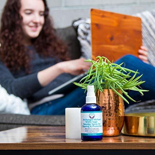 Heal the Masses White Sage Spray: White Sage Smudge Spray for Clearing and Protection - Smokeless Liquid Smudging Spray Infused with Quartz Crystals - Negative Energy Cleansing Mist - 4 Fluid Ounces - görsel 4