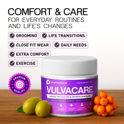 Pharmapulse Vaginal Moisturizer, Vulva Balm – Estrogen-Free Formula: Safe for those who cannot or prefer not to – Image 11