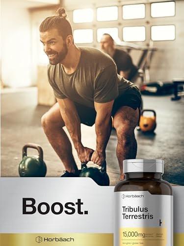 Horbäach Tribulus Terrestris for Men | 180 Capsules | Maximum Strength | Non-GMO, Gluten Free Extract Supplement - görsel 9