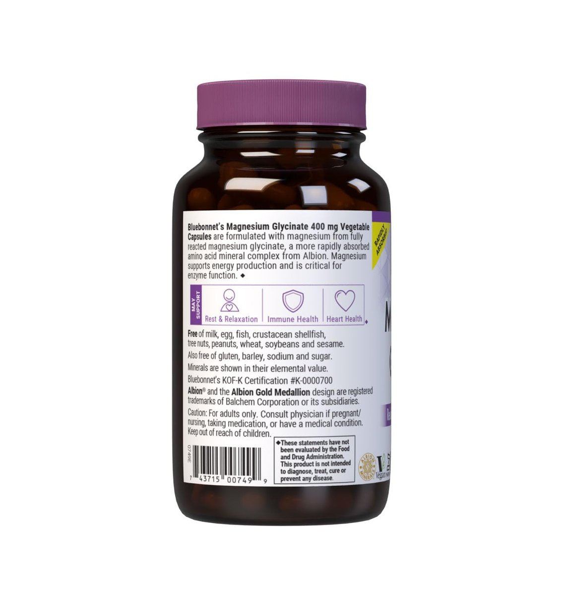 Bluebonnet Nutrition Magnesium Glycinate – Enzyme Function: Over 300 enzymes depend on magnesium, including those – Image 3