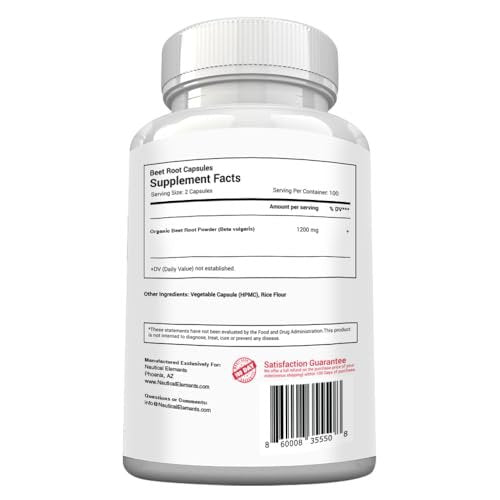 Beet Root Capsules - 1200mg Per Serving - – Immune System Boost: Packed with vitamin C, iron, and other – Image 6