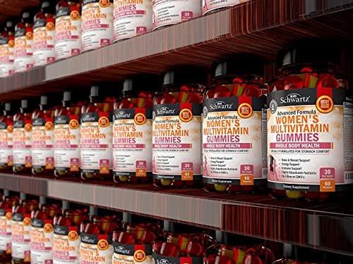 Women's Multivitamin Gummies with Vitamin A C B6 B12 D & E Vitamins for Immune Support - Gummy Multivitamin for Women for Bone Breast Skin Joint & Energy Dietary Supplement, Mixed Berry Flavor, 60 Ct - görsel 9