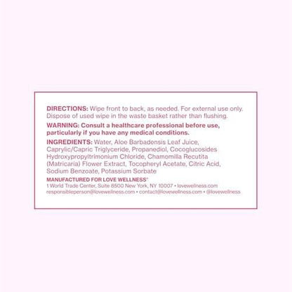 Love Wellness pH Balancing Wipes for Women | Fragrance-Free | Vulva Cleanser for Balanced pH, Intimate Health & Hygiene | Non-Irritating with Aloe Vera for Sensitive Skin | Travel Size | 3-Pack