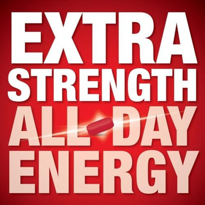 iSatori Energize Extra Strength Caffeine Pills | Fast Acting Long-Lasting Energy | Extended Time Release | 60 Tablets