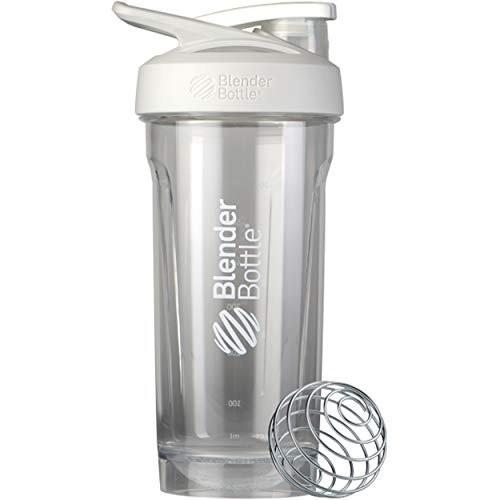 BlenderBottle Strada Tritan Shaker Bottle with Locking Lid, 28-Ounce, White - görsel 1