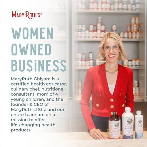 MARYRUTH'S Organics - USDA Organic Brain Nootropic Supplement for Adults with Ginkgo Biloba & Astragalus | Focus & Adrenal Support | Brain & Memory Drops | Vegan | Non-GMO | Gluten Free | 30 Servings - görsel 8