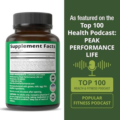 Manganese Supplement Food Like Mineral Chelated for Superior Absorption with Whole Food Blend of 25+ Fruits & Vegetables. Pure Trace Mineral Capsules for Connective Tissue, Bone Health, Enzyme Support