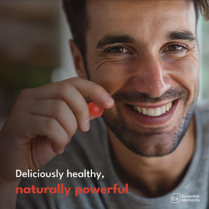 Essential Elements Apple Cider Vinegar Gummies from The Mother - Naturally-Sourced, Vegan ACV with Folic Acid and Vitamin B6 & B12 60 Count