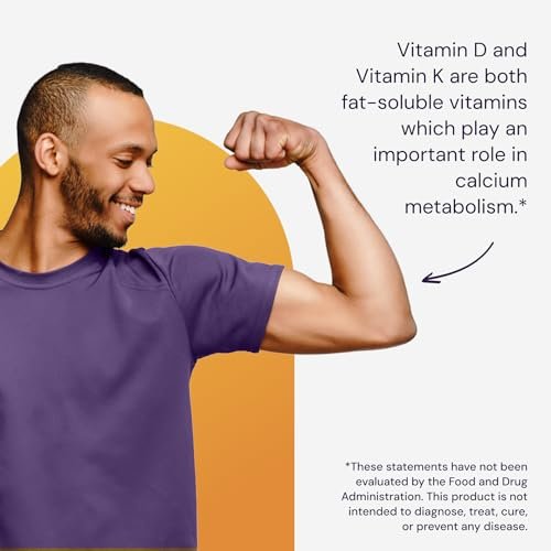 Healthy Origins Vitamin D3 & K2 - Vitamin D3, 50 mcg - Vitamin K2, 200 mcg - Easily Absorbable Vitamin D & Vitamin K Supplements - Non-GMO & Gluten-Free Supplements - 60 Softgels - görsel 6